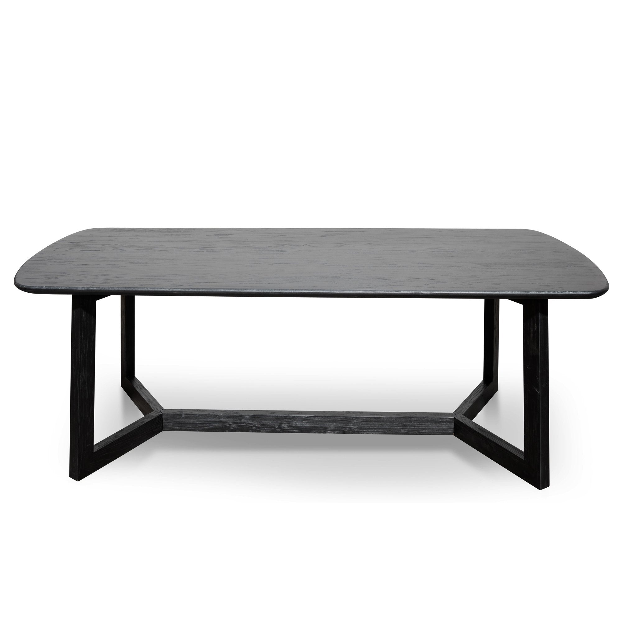2.2m Black Dining Table - Modern & Stylish for Home, Restaurant, and Office Use