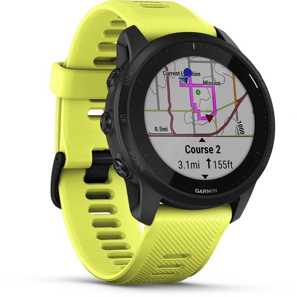 Garmin Forerunner 945 LTE GPS Running Watch with Heart Rate Monitor - Neon Yellow/Black Bundle | Advanced Training Metrics, Music Storage & Smart Notifications for Runners, Athletes & Fitness Enthusiasts