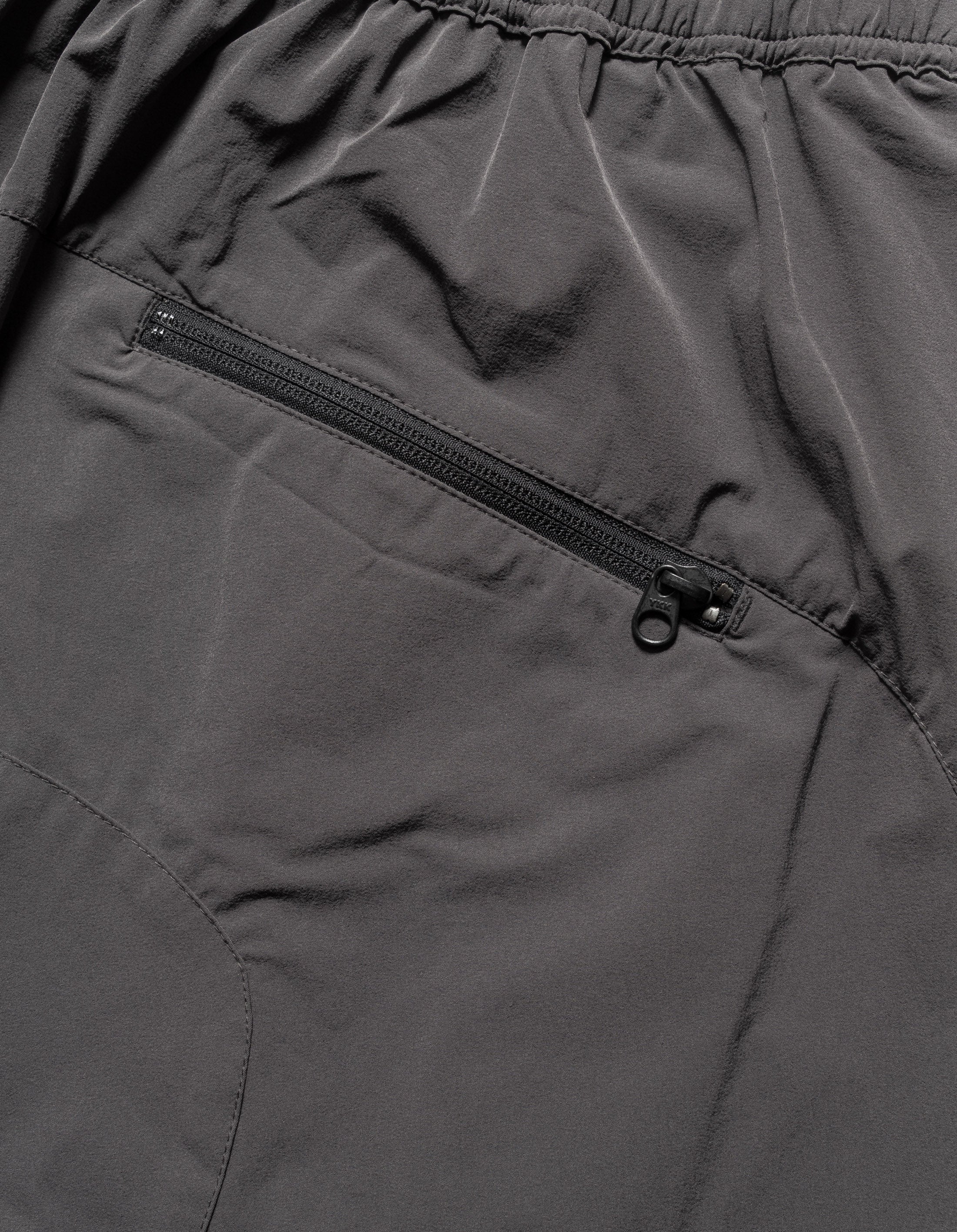 6042 Recycled Nylon Cargo Shorts for Men - Charcoal Gray Outdoor Hiking & Travel Pants with Multiple Pockets