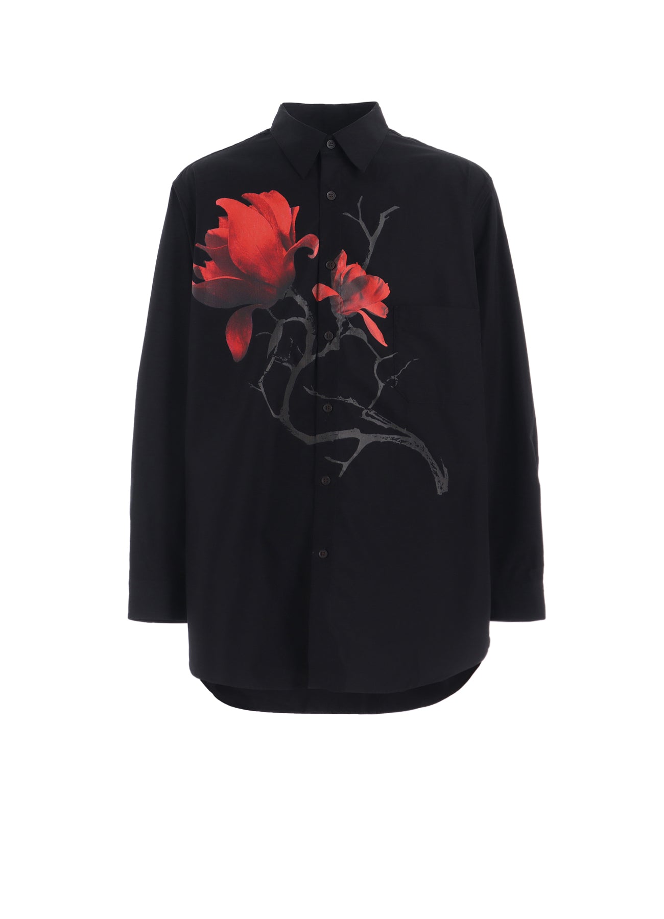 Stylish Cotton Broadcloth Magnolia Floral Print Oversized Shirt for Women | Casual Loose Fit Blouse for Spring & Summer | Perfect for Beach, Vacation, and Everyday Wear
