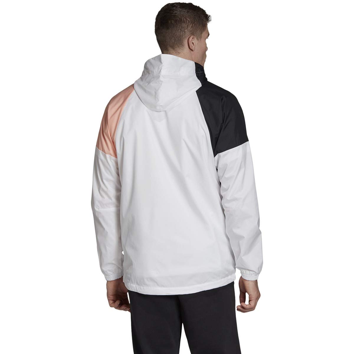 **adidas Men's Lightweight Windproof Jacket - Water-Resistant Running & Outdoor Sports Windbreaker for Hiking, Jogging, and Casual Wear**