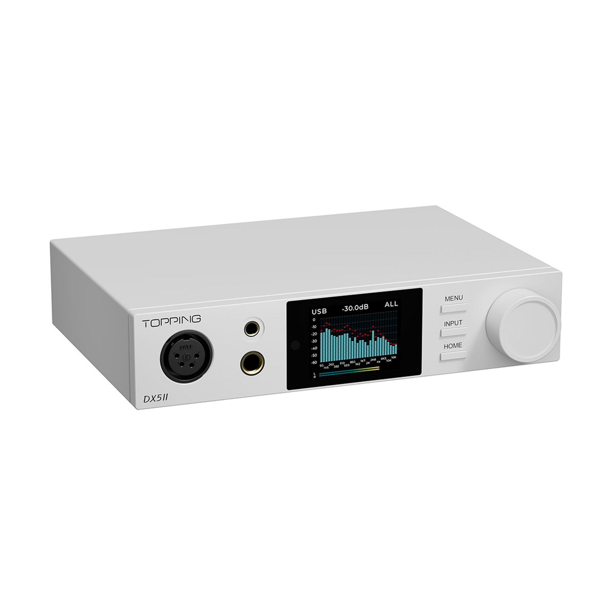 Topping DX5 II High-Resolution DAC & Headphone Amplifier - Audiophile Grade Digital-to-Analog Converter for Home Audio, Studio Monitoring, and Gaming Setup