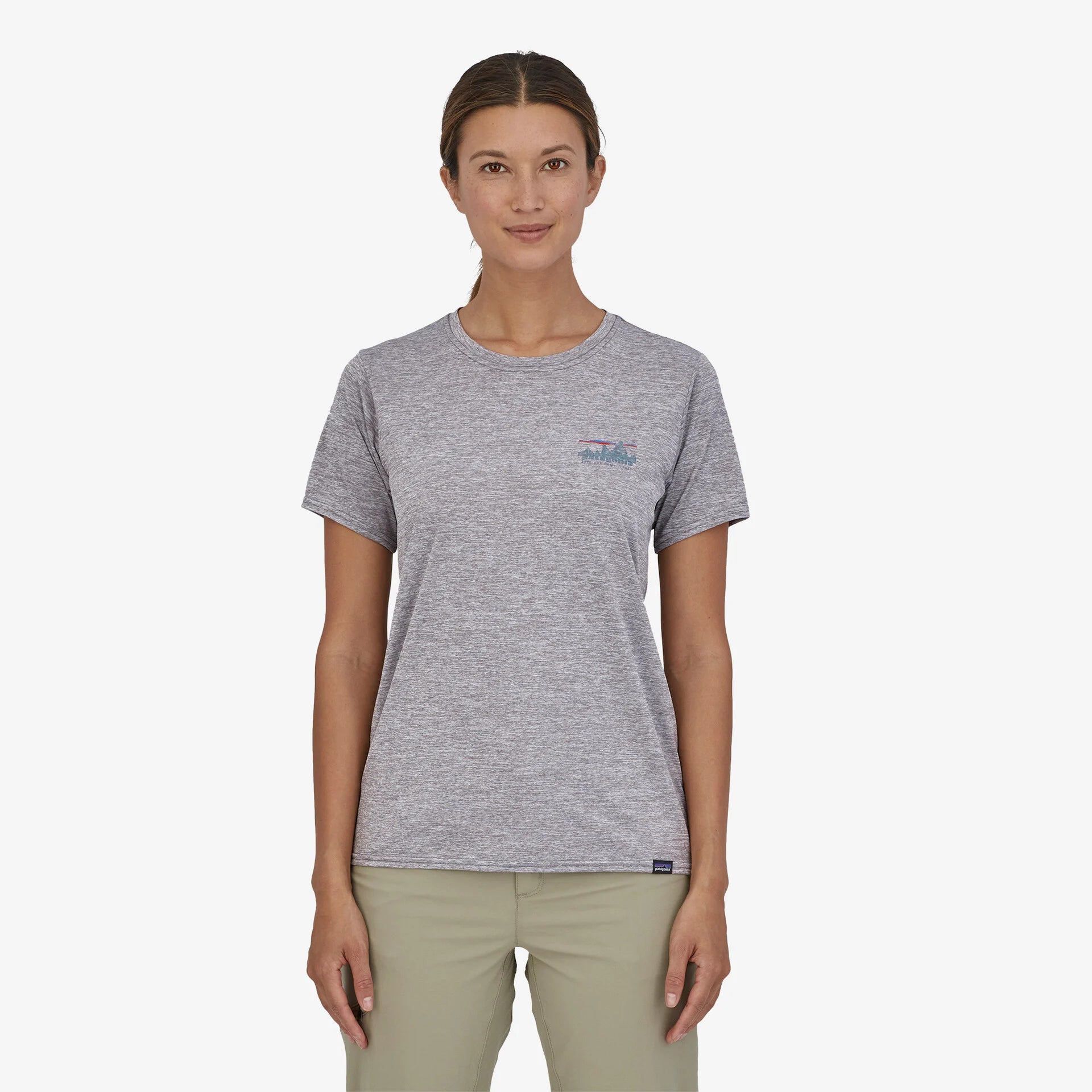 Women's Capilene® Cool Daily Graphic T-Shirt - Breathable & Moisture-Wicking Activewear for Hiking, Yoga & Outdoor Adventures