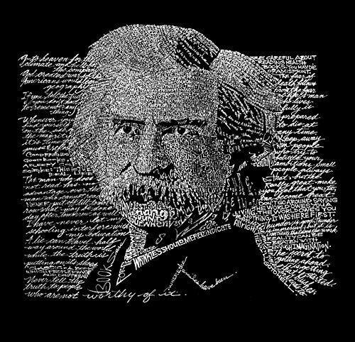 Large Mark Twain Word Art Tote Bag - Stylish Black Canvas Shopping Bag for Book Lovers, Writers & Literary Enthusiasts - Perfect for Bookstores, Libraries & Coffee Shops