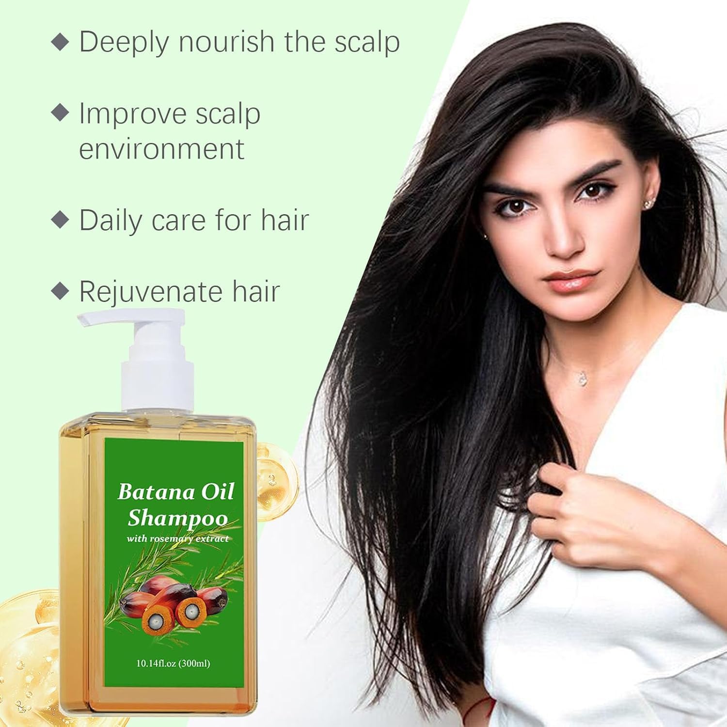 Batana Oil Shampoo & Conditioner Set for Hair Growth - Rosemary Extract Formula to Nourish & Regenerate Hair - 2 Pack | Ideal for Thinning Hair, Dry Scalp & Damaged Hair Care