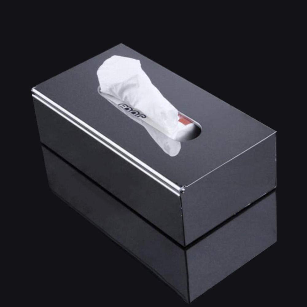 ZXY-NAN Stainless Steel Tissue Box Holder - Elegant Square Storage Container for Tissues, Towels & Paper - Perfect for Bedroom, Office & Hotel Decor
