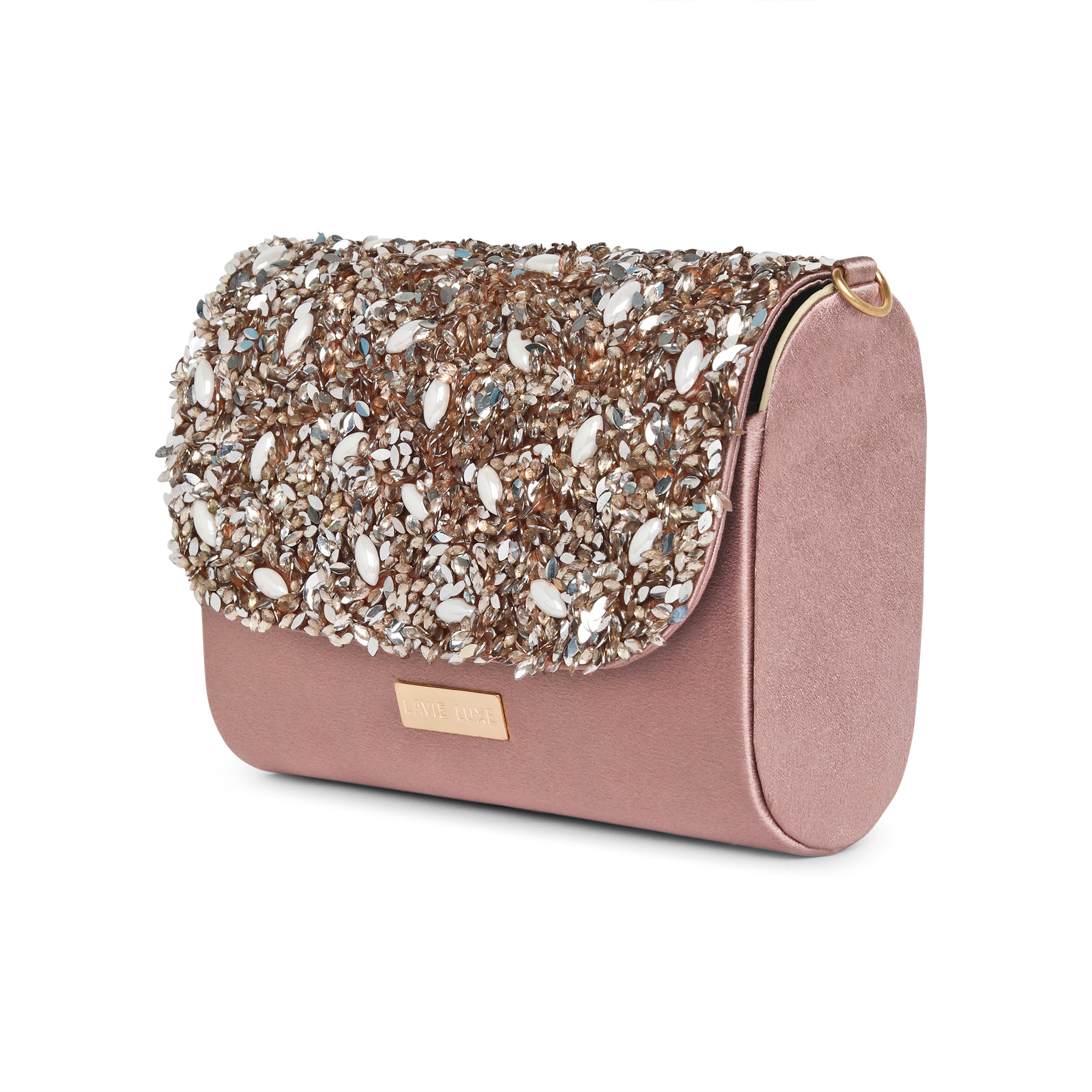 Stylish Crystal Flapover Large Sling Bag for Women - Fashionable Crossbody Purse with Adjustable Strap, Perfect for Travel, Shopping & Daily Use