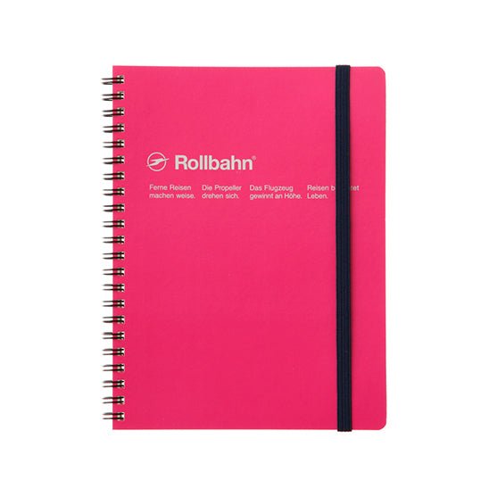 Delfonics Rollbahn A5 Notebook with Pockets - Stylish Planner for Work, School & Travel - Perfect for Organizing Notes, Sketches & Documents