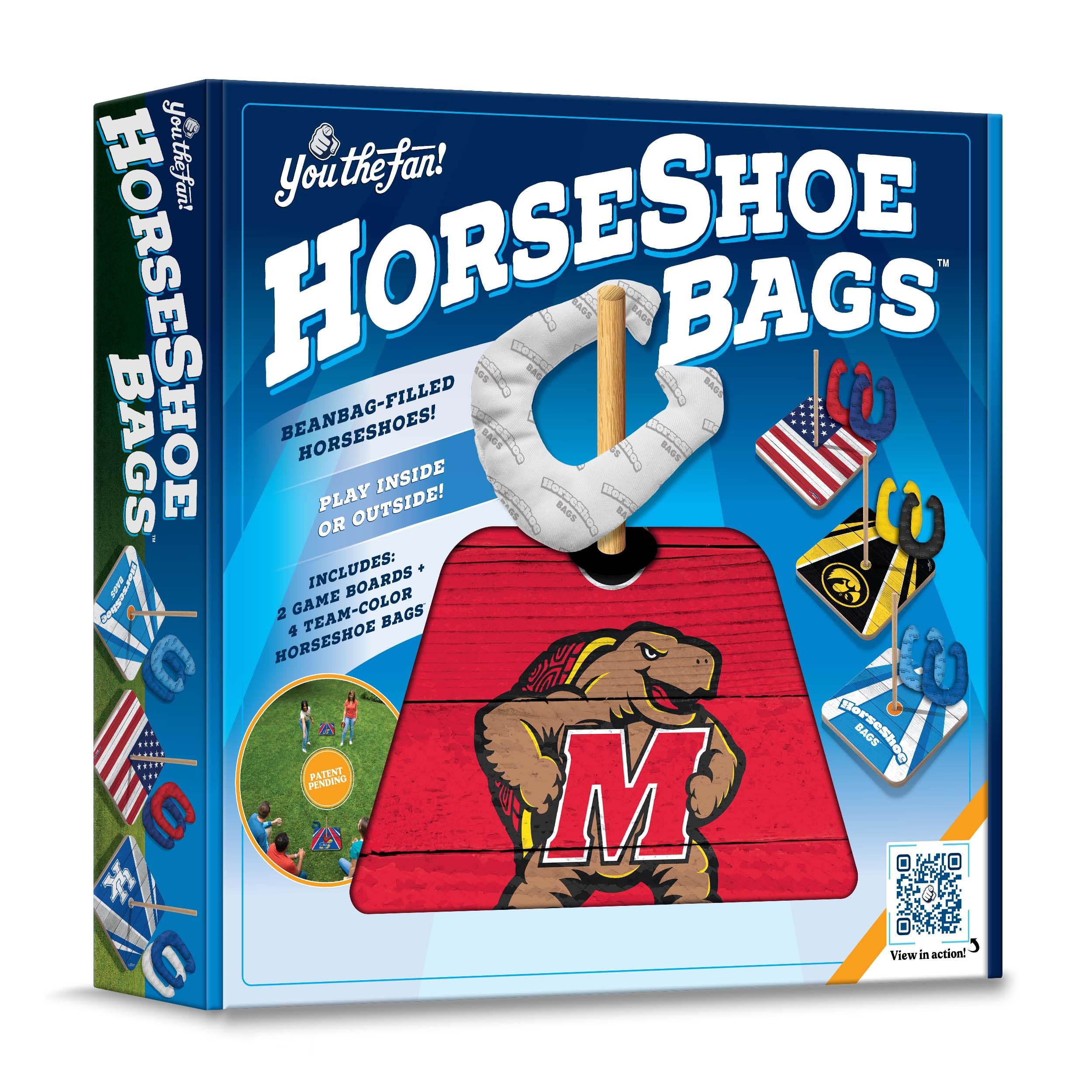 YouTheFan NCAA Maryland Terrapins Horseshoe Shaped Crossbody Bag for Women - Stylish Game Day Purse for Football, Basketball & Tailgating Events
