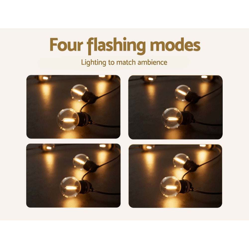 17m Solar Powered LED String Lights - Outdoor Waterproof Fairy Lights for Christmas, Wedding, Garden, Patio & Backyard Decor (2 Pack) - Perfect for Parties, Events & Home Decoration