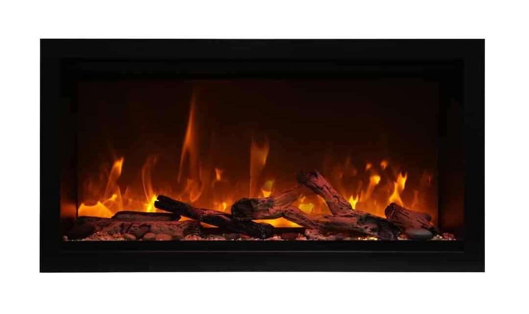 Amantii SYM 60 XT Symmetry Smart 60-Inch Extra Tall Linear Built-In Electric Fireplace - Modern Heating Solution for Living Room, Bedroom & Office Spaces
