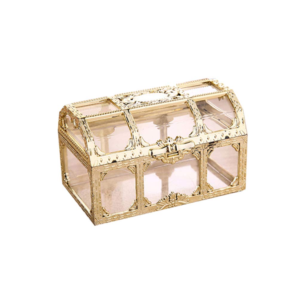 Vintage Transparent Storage Box - Cuteam Candy Jewelry Organizer Container for Home, Office & Travel | Clear Plastic Trinket Holder for Makeup, Accessories & Small Items