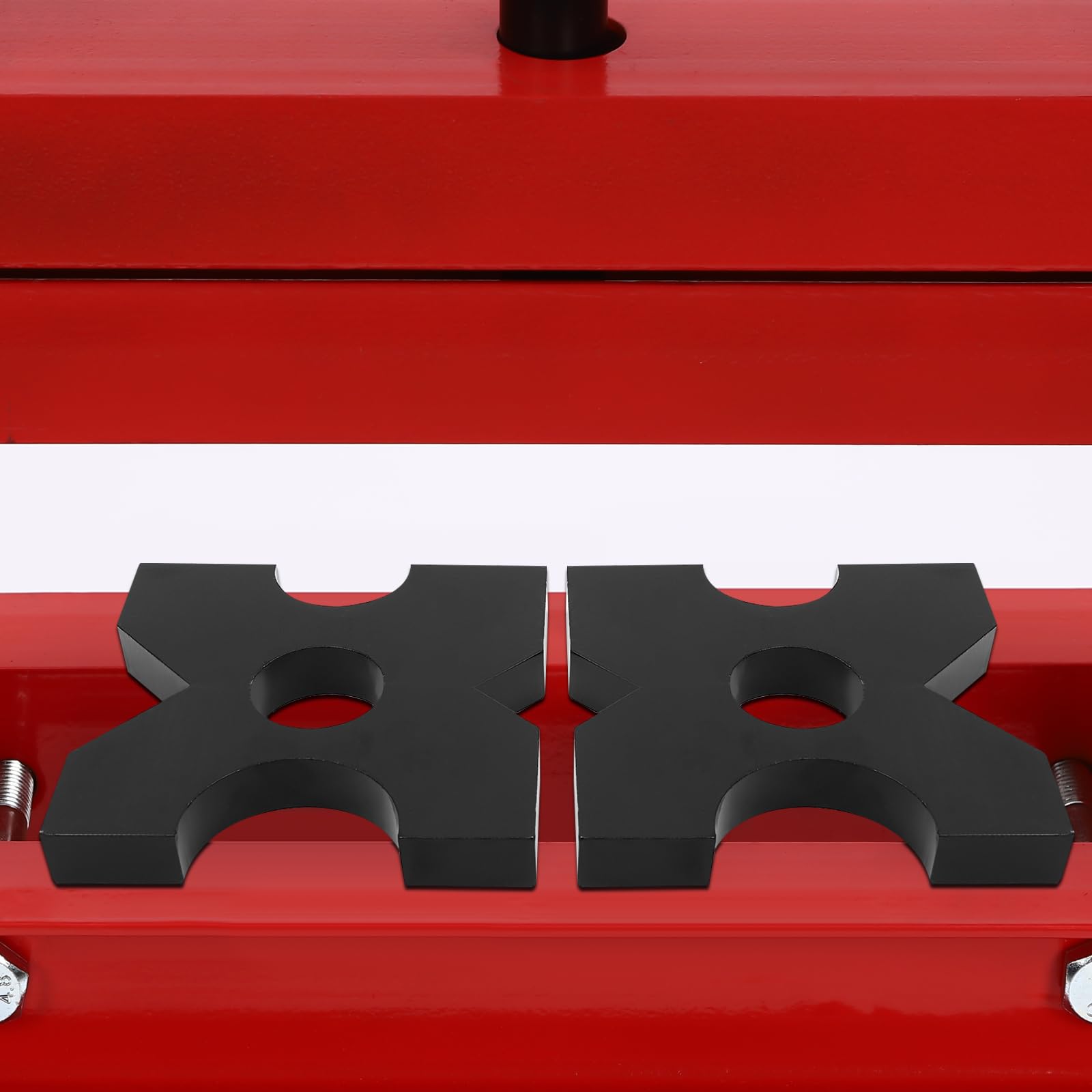 20Ton H-Frame Hydraulic Shop Press Plate Set (1 Pair) - 4 Notch Design for 44092.45 lbs & 70547.92 lbs Presses - Heavy Duty Metal Press Plates for Automotive Repair, Metalworking, and Industrial Applications