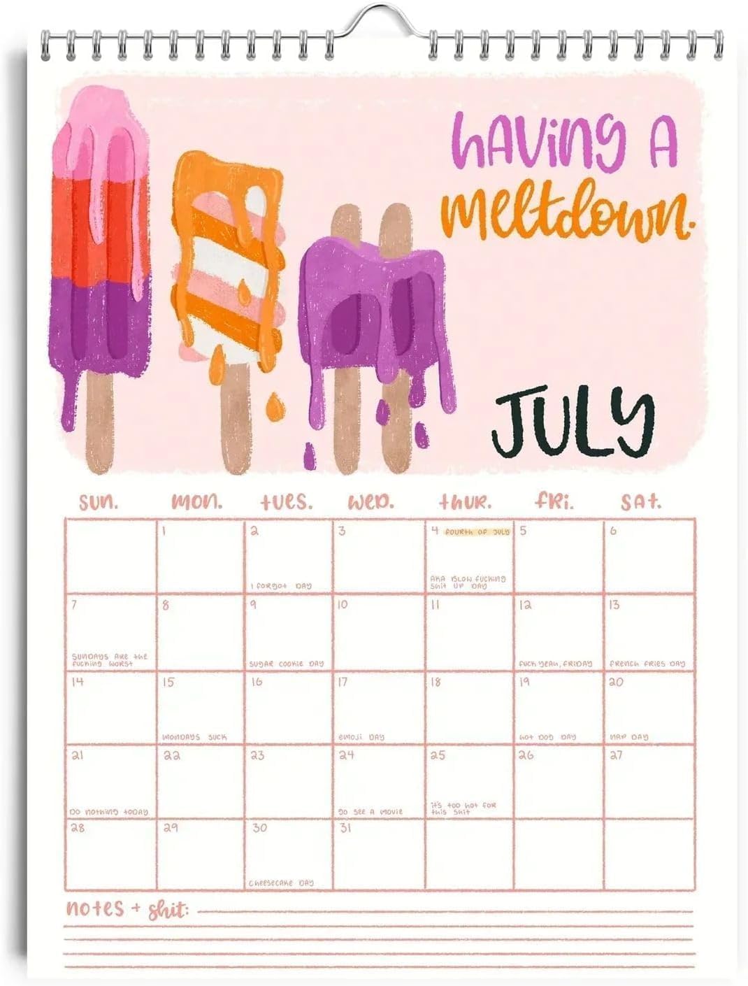 2025 Advent Calendar for Friends - Fun Monthly Hanging Planner with Humorous Gag Gifts | Perfect for Office Decor, Whiteboard Scheduling & Holiday Countdowns