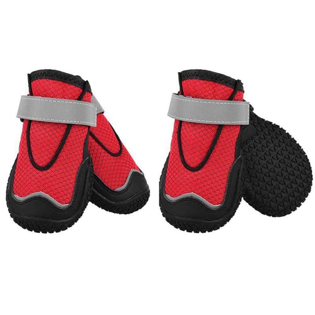 Waterproof Reflective Dog Boots with PVC Soles - Durable Pet Shoes for Small, Medium & Large Dogs - Ideal for Hiking, Running & Outdoor Adventures