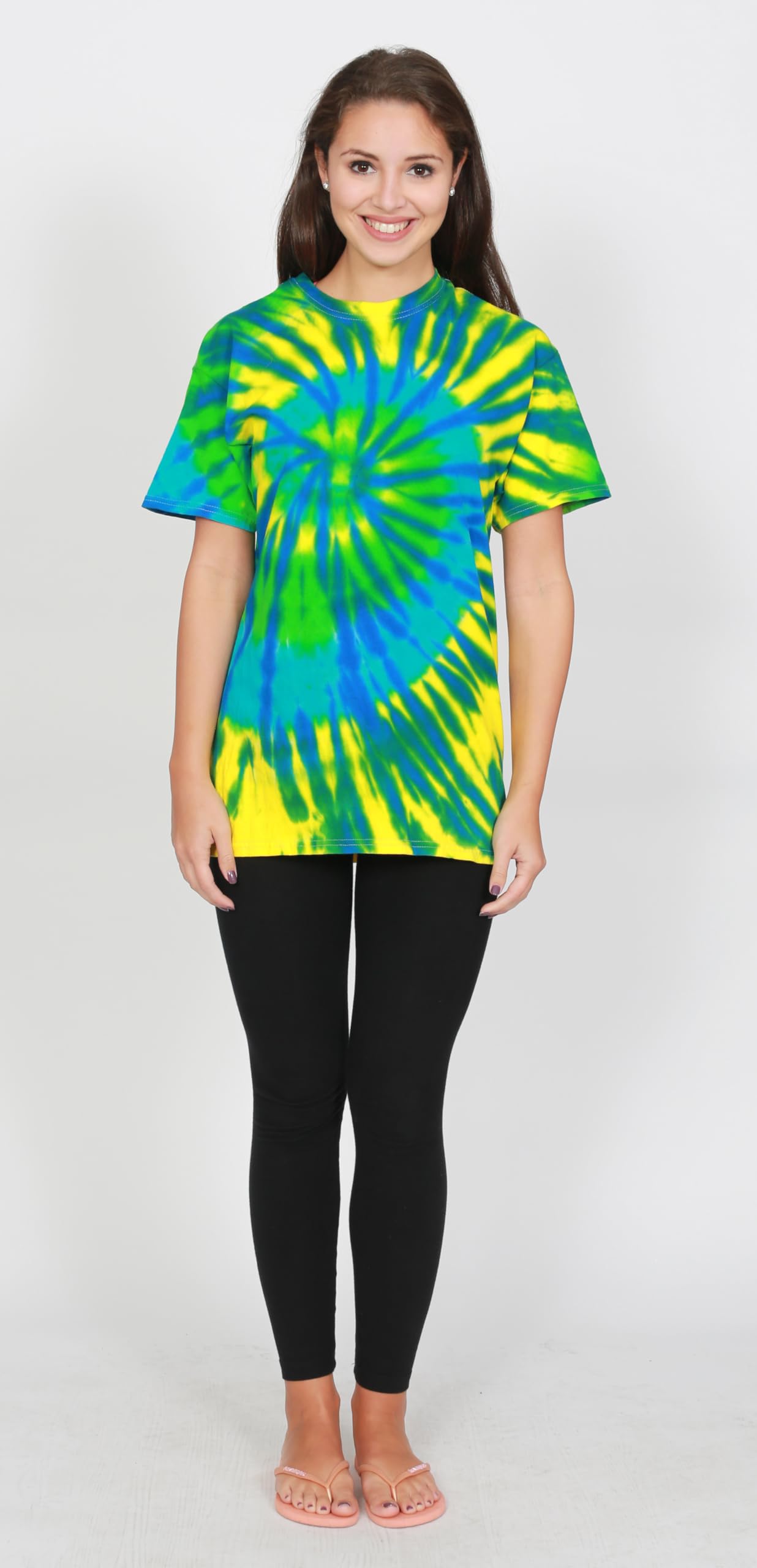 Vibrant Colortone Tie Dye T-Shirts for Men & Women | Soft Unisex Short Sleeve Cotton Tees | Perfect for Summer Festivals, Beach Outings & Casual Wear