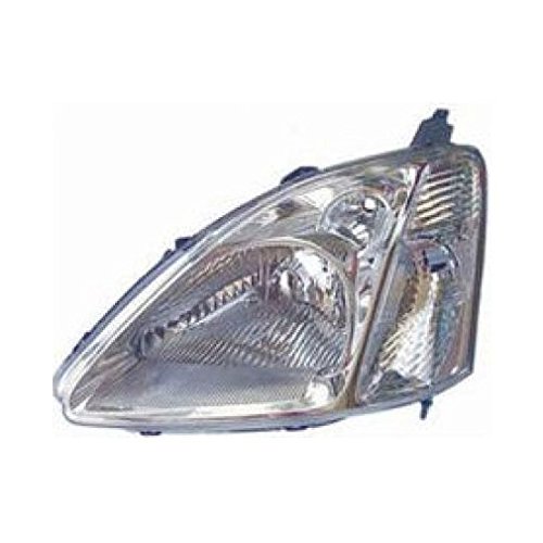 2002-2003 Honda Civic Headlight Assembly Set - Driver & Passenger Side Replacement (HO2518103 HO2519103) | Perfect for Night Driving & Foggy Conditions