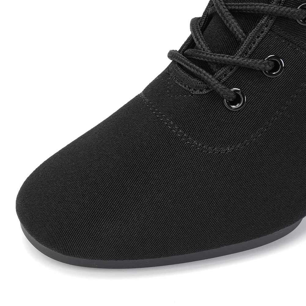 AOQUNFS Women's Latin Dance Shoes - Ballroom Salsa Tango Practice Shoes with Lace-Up Design, Comfortable & Stylish for Professional Performances & Dance Classes (Model GB-NJB)