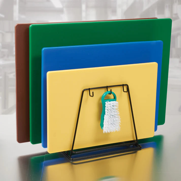 Winco 6-Slot Cutting Board Rack CB 6K - Space Saving Kitchen Organizer for Countertop, Perfect for Storing and Drying Cutting Boards - Ideal for Home, Restaurant & Commercial Kitchens