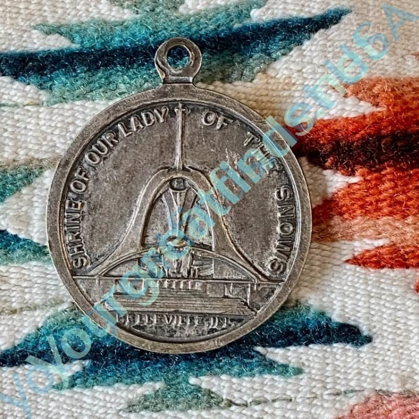 Sterling Silver Our Lady of the Snows Religious Pendant Necklace - Perfect for Catholic Gifts, Baptism, First Communion & Spiritual Jewelry Collection