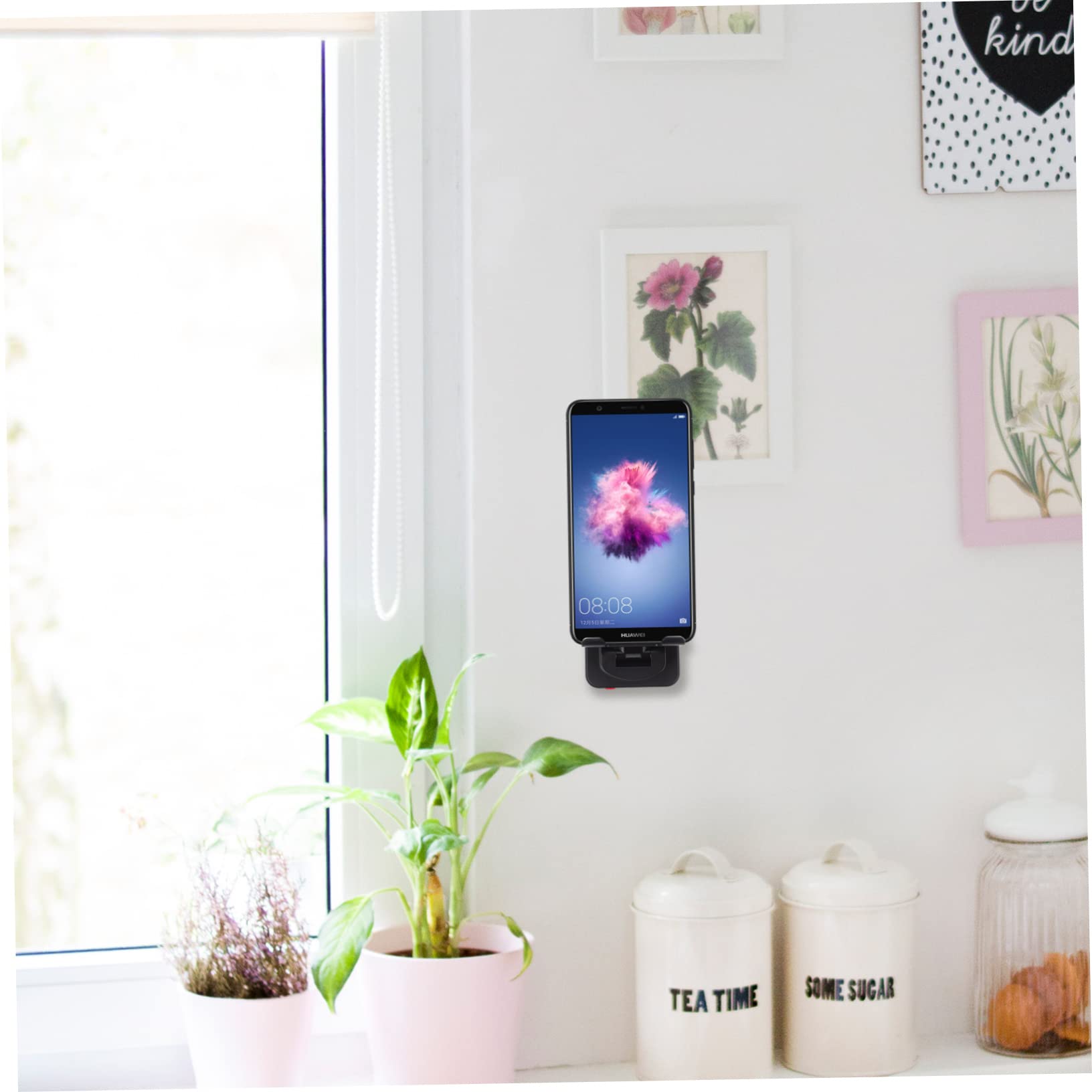 Homoyoyo Multi-Functional Foldable Phone Stand - Portable Cell Phone Holder for Wall Mount & Bedroom Use | Stable Smartphone Stand for Watching Videos & Hands-Free Calling