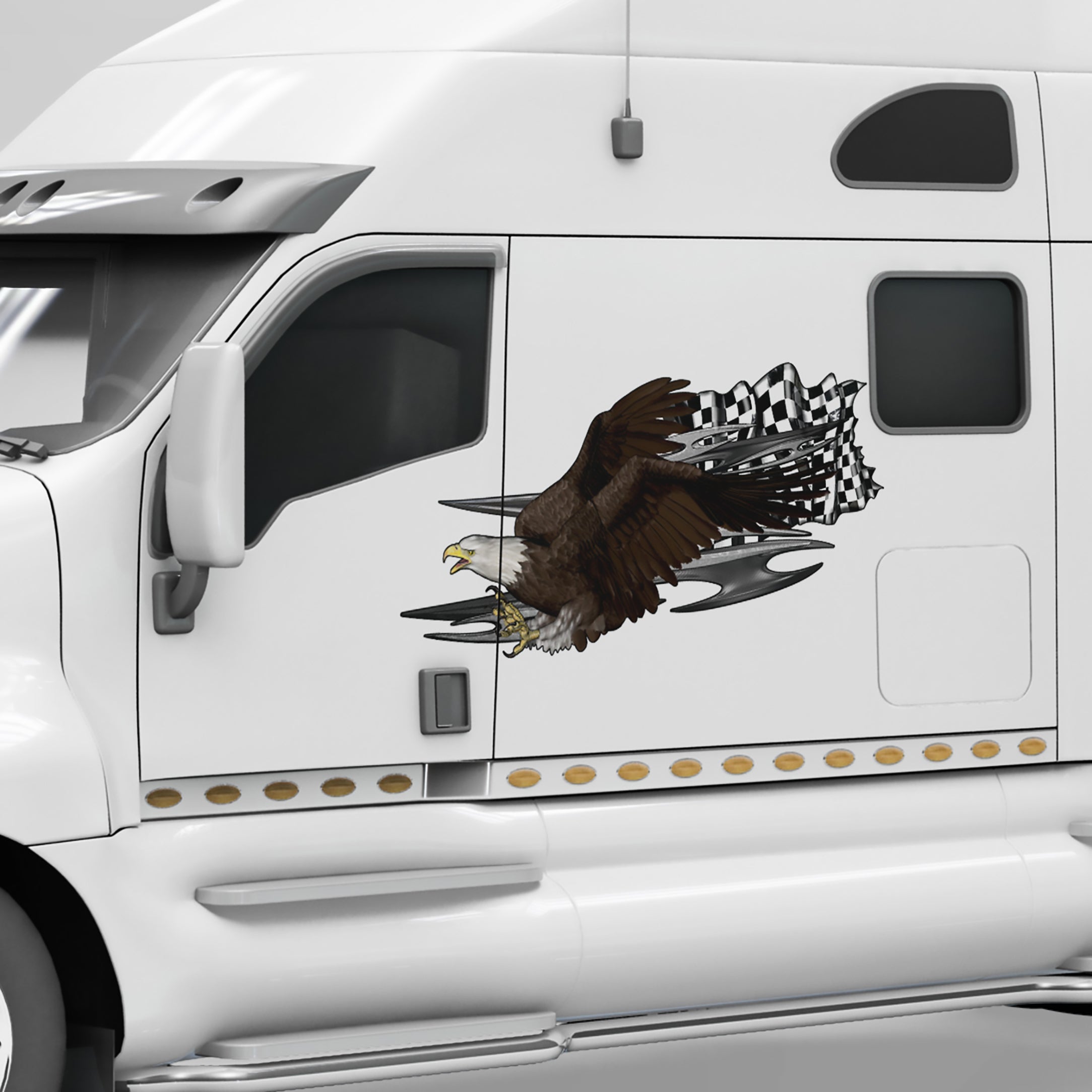 Tribal Eagle Strike Semi Vinyl Decals - Premium Waterproof Stickers for Cars, Laptops, Motorcycles | Perfect for Outdoor Adventures, Sports Gear & Personalization