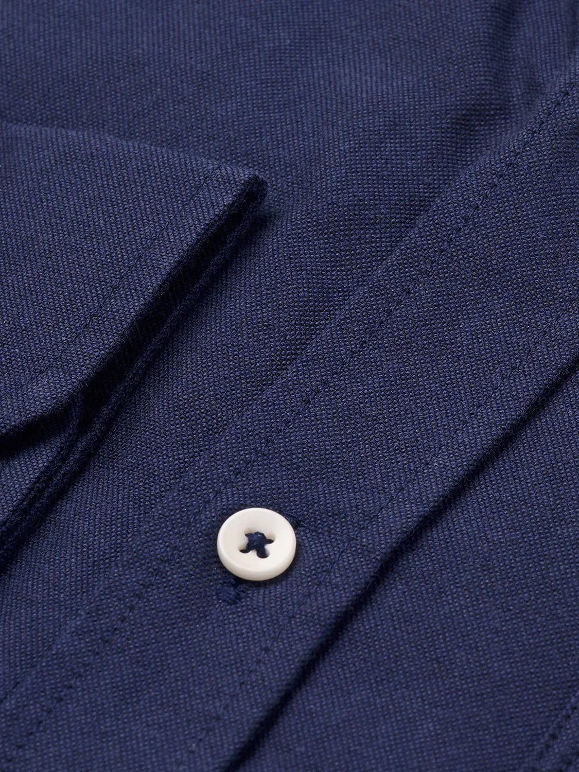 Premium Oxford Shirt for Men - Classic Navy Blue Button-Down Dress Shirt - Perfect for Business, Office & Casual Wear