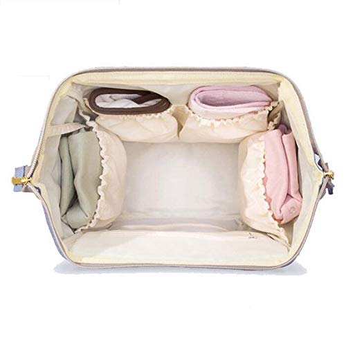Personalized Large Diaper Backpack with Custom Monogram Embroidery - Baby Bag for Boys & Girls, Waterproof Travel Diaper Tote for Moms (Blue Unicorn) - Perfect for Daycare, Travel & Everyday Use
