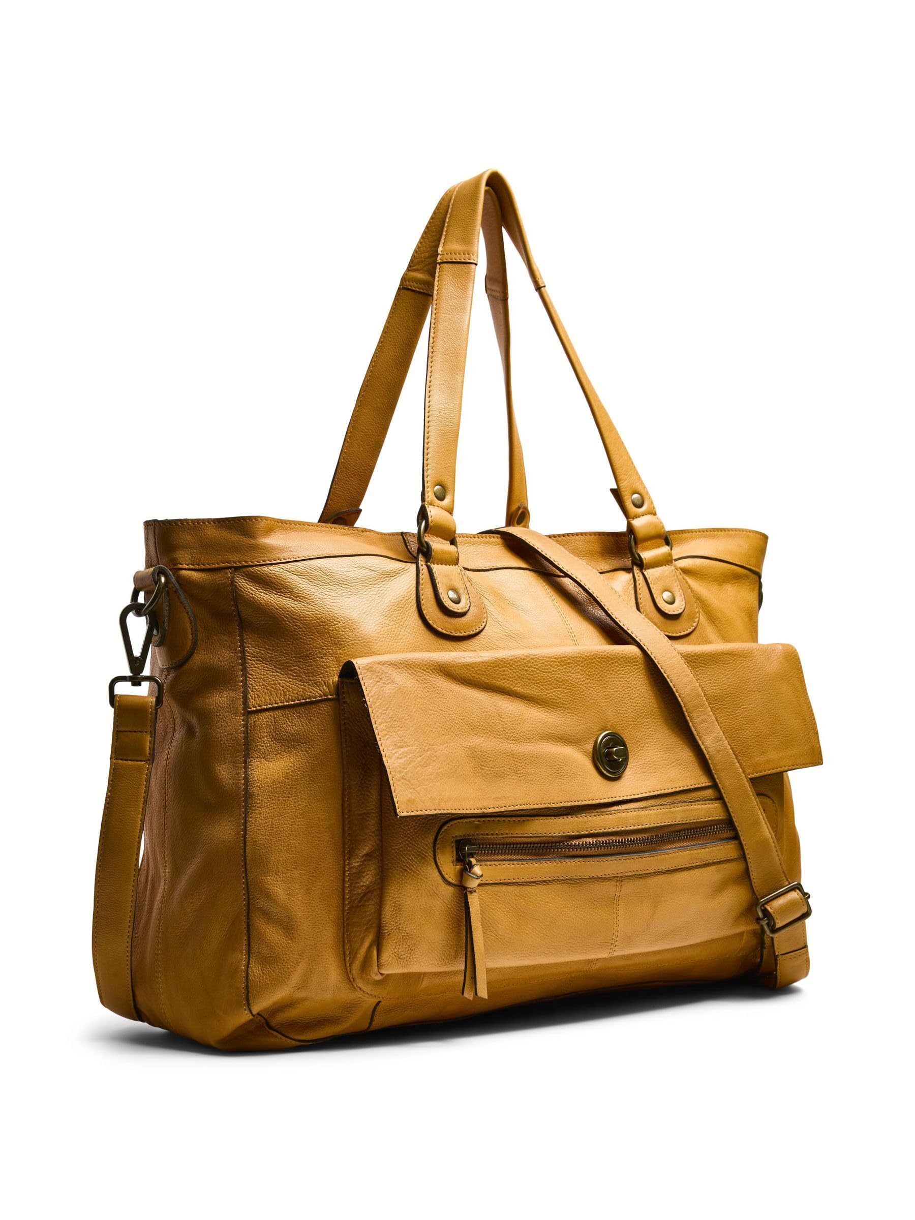 Women's Genuine Leather Travel Shoulder Bag - Totally Royal Collection | Perfect for Business Trips, Weekend Getaways & Daily Commute