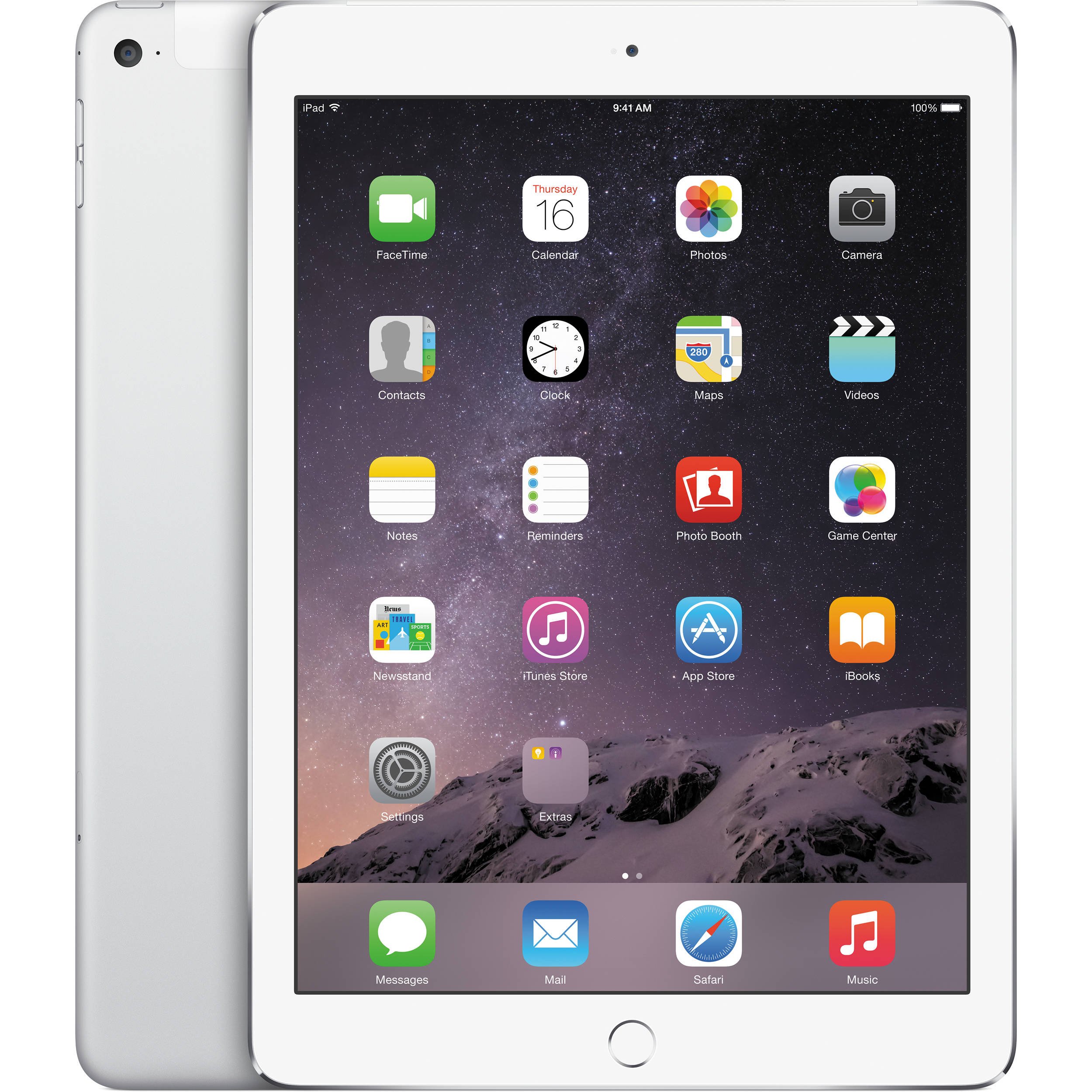 Refurbished Apple iPad Air 2 16GB - Silver (Wi-Fi + 4G LTE) | Renewed Premium Tablet for Work, School & Entertainment
