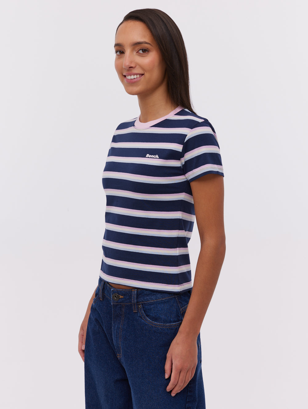 Hollier Striped T-Shirt for Men & Women - Soft Cotton Casual Tee - Perfect for Everyday Wear, Outings & Layering