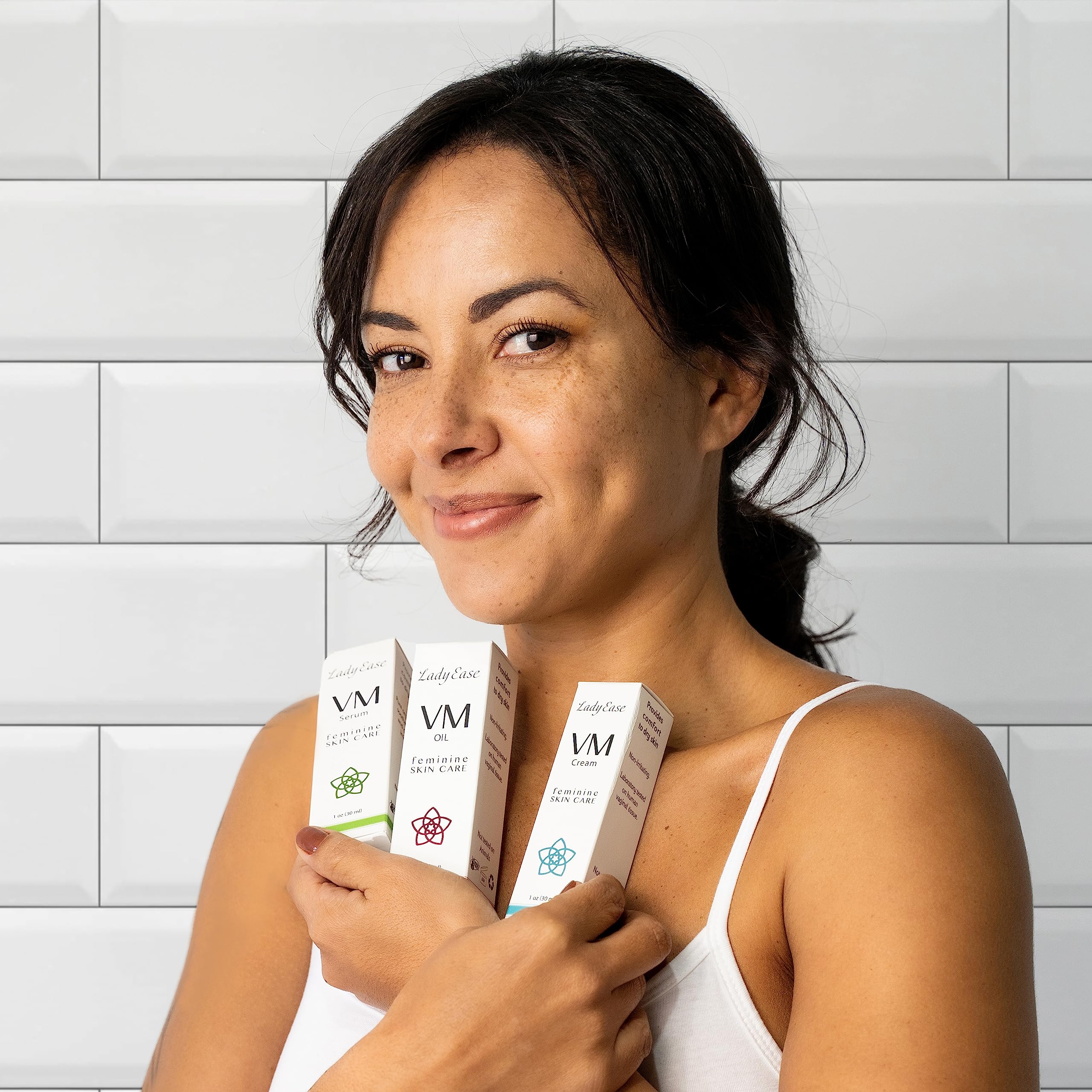 Organic Vaginal Moisturizer Set - VM Oil, VM Serum & VM Cream for Dryness Relief - Hydrating, Nourishing & Soothing Intimate Care - 3oz - Perfect for Menopause, Postpartum & Daily Comfort