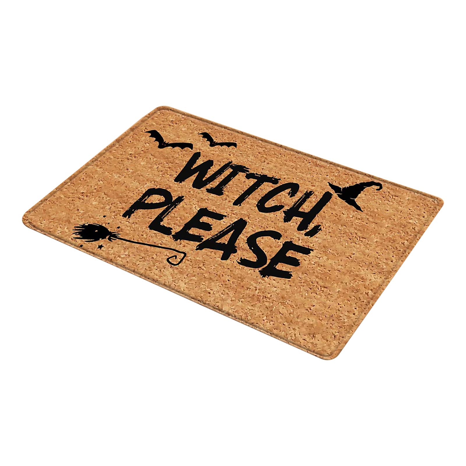 Anti-Slip Halloween Door Mat - Creative Cartoon Design Polyester Floor Rug for Home Decor, Indoor Entryway & Porch Use