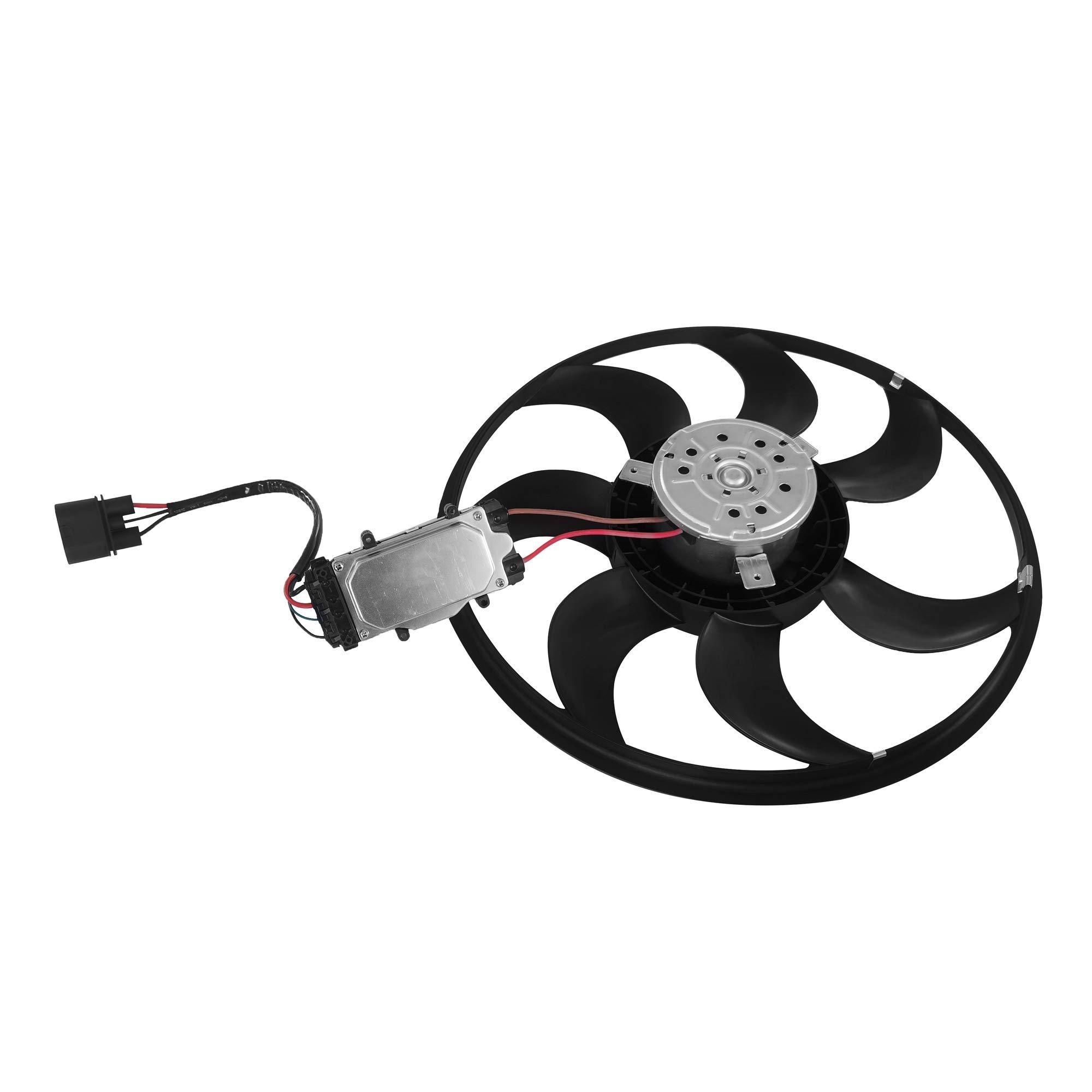High-Quality Engine Radiator Cooling Fan Assembly Compatible with 2007-2015 Audi Q7, 2005-2010 Porsche Cayenne & 2004-2010 VW Touareg | OEM 7L0959455G Replacement | Perfect for Off-Roading, Towing & Extreme Weather Conditions