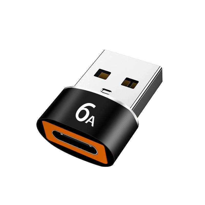 4-Pack USB C to USB A Adapter - USB-C Female to USB A Male Converter Plug for Samsung S22 Ultra/S24 Plus - Fast Charging Data Sync for Phones, Tablets, Laptops (Home, Office, Travel)