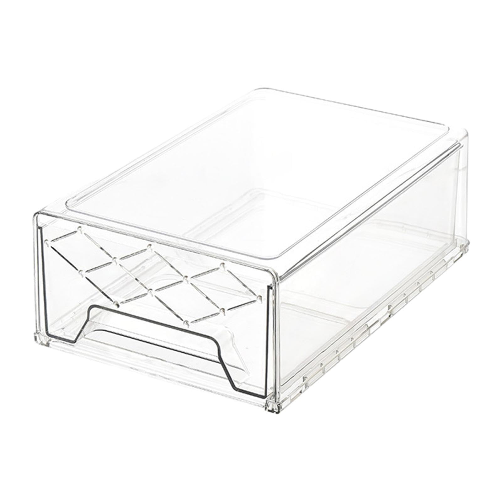 MagiDeal Stackable Fridge Drawers with Lid - Refrigerator Organizer for Eggs & Storage