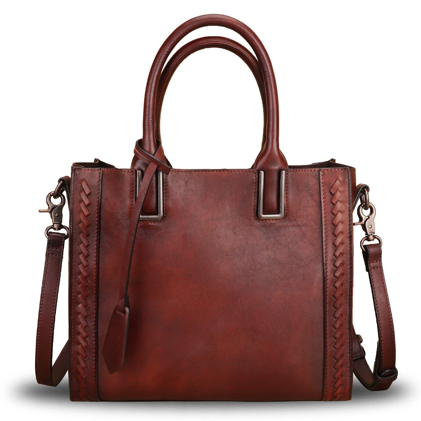 Vintage Genuine Leather Satchel Handbag for Women - Handmade Cowhide Shoulder Bag & Tote Purse | Perfect for Work, Travel, and Everyday Use