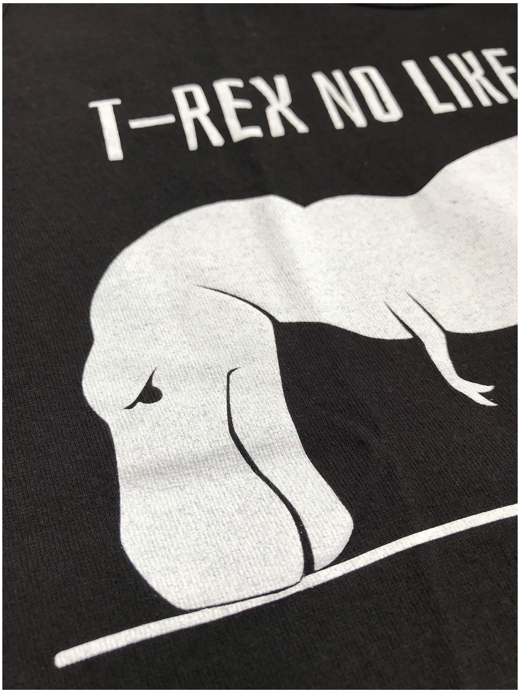 Funny T-Rex No Like Push-Ups Workout T-Shirt - Gym Humor Fitness Apparel for Cross Training, Weightlifting & Gym Motivation