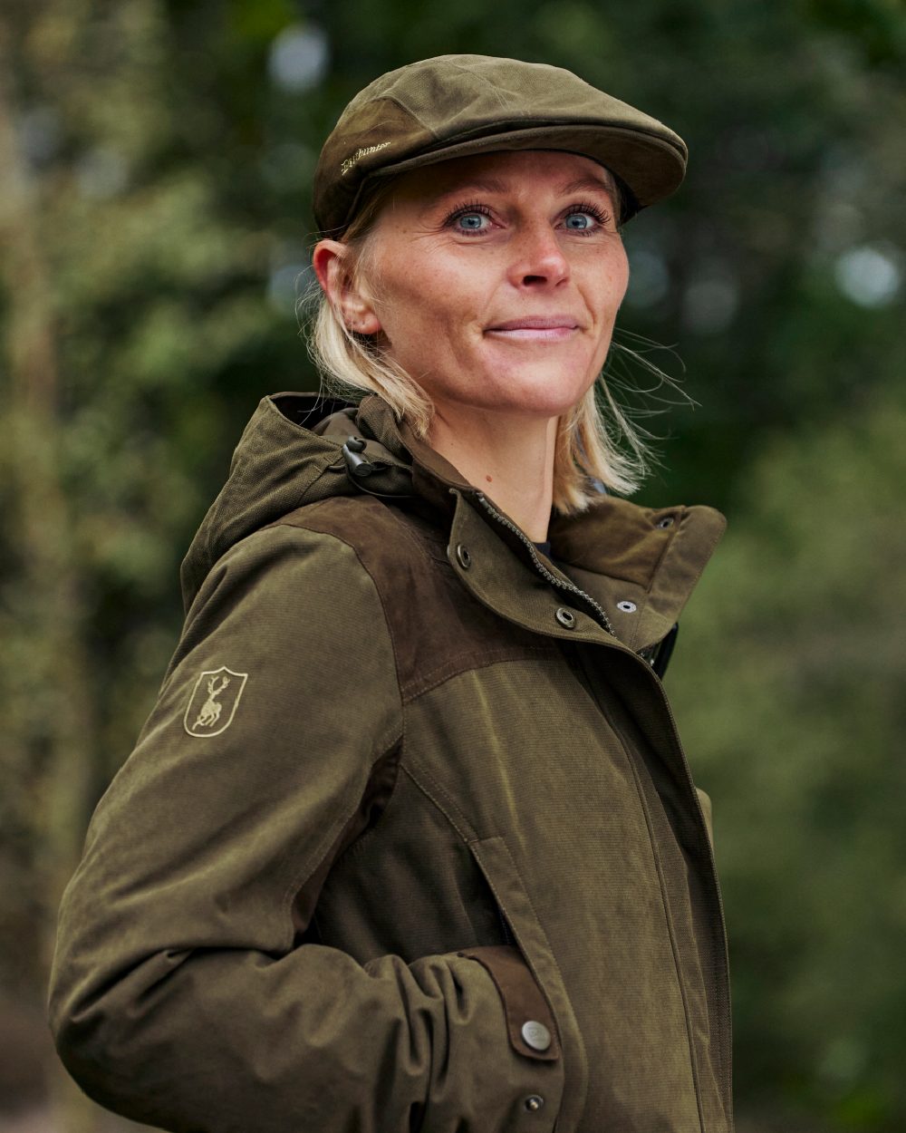 Deerhunter Women's Eagle Print Jacket - Lightweight Waterproof Windbreaker for Outdoor Hiking & Casual Wear