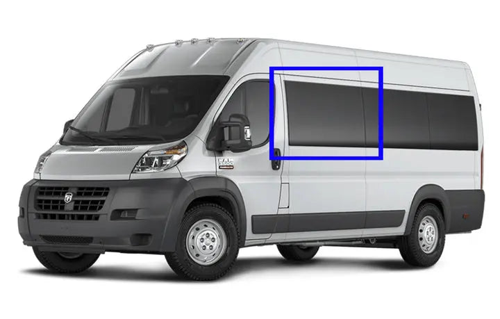 2014+ Ram ProMaster Van Fixed Window - Driver Side Forward (DTRAM001) | Replacement Auto Part for Dodge Ram ProMaster Vans | Perfect for Fleet Maintenance & Commercial Vehicle Repairs