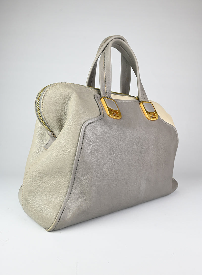 Fendi Chamaleon Leather Handbag in Grey - Stylish & Luxurious Crossbody Bag for Women, Perfect for Work, Travel & Evening Events