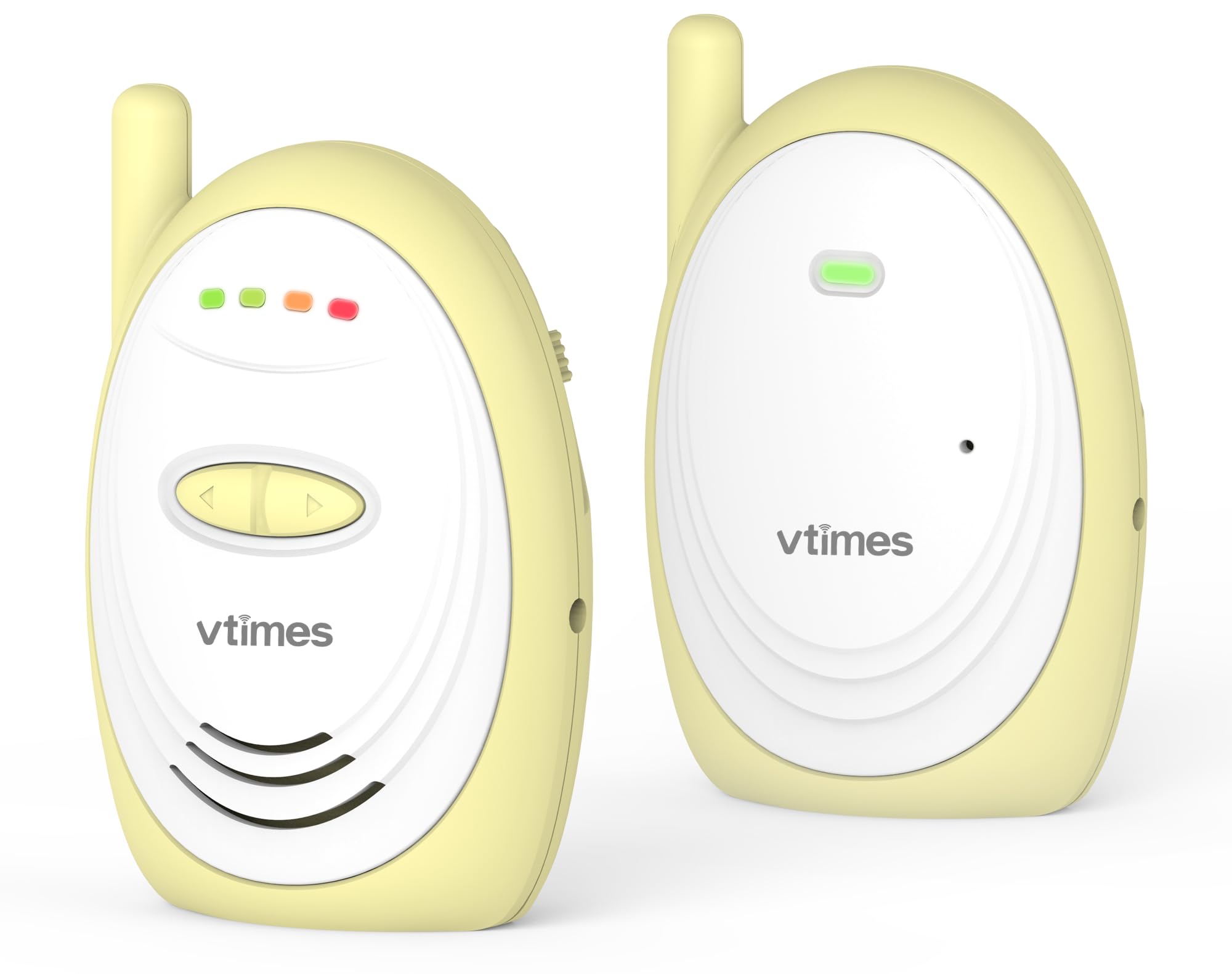 2.4GHz Wireless Digital Baby Monitor with 1000ft Long Range - Visual Sound Indicator, High Sensitivity Mic, One-Way Talk & USB - Ideal for Nursery, Daycare & Home Security Monitoring