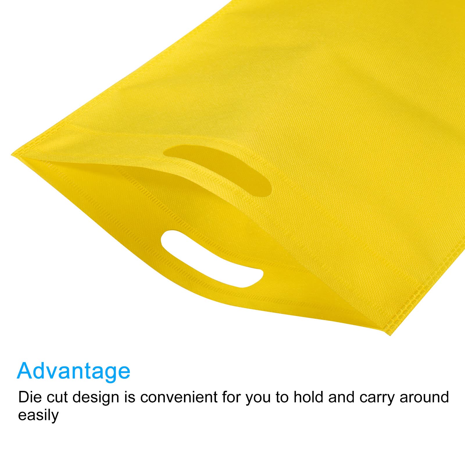 **Eco-Friendly Nonwoven Reusable Tote Bags with Handles - Perfect for Shopping, Weddings, Parties & Groceries - PATIKIL**