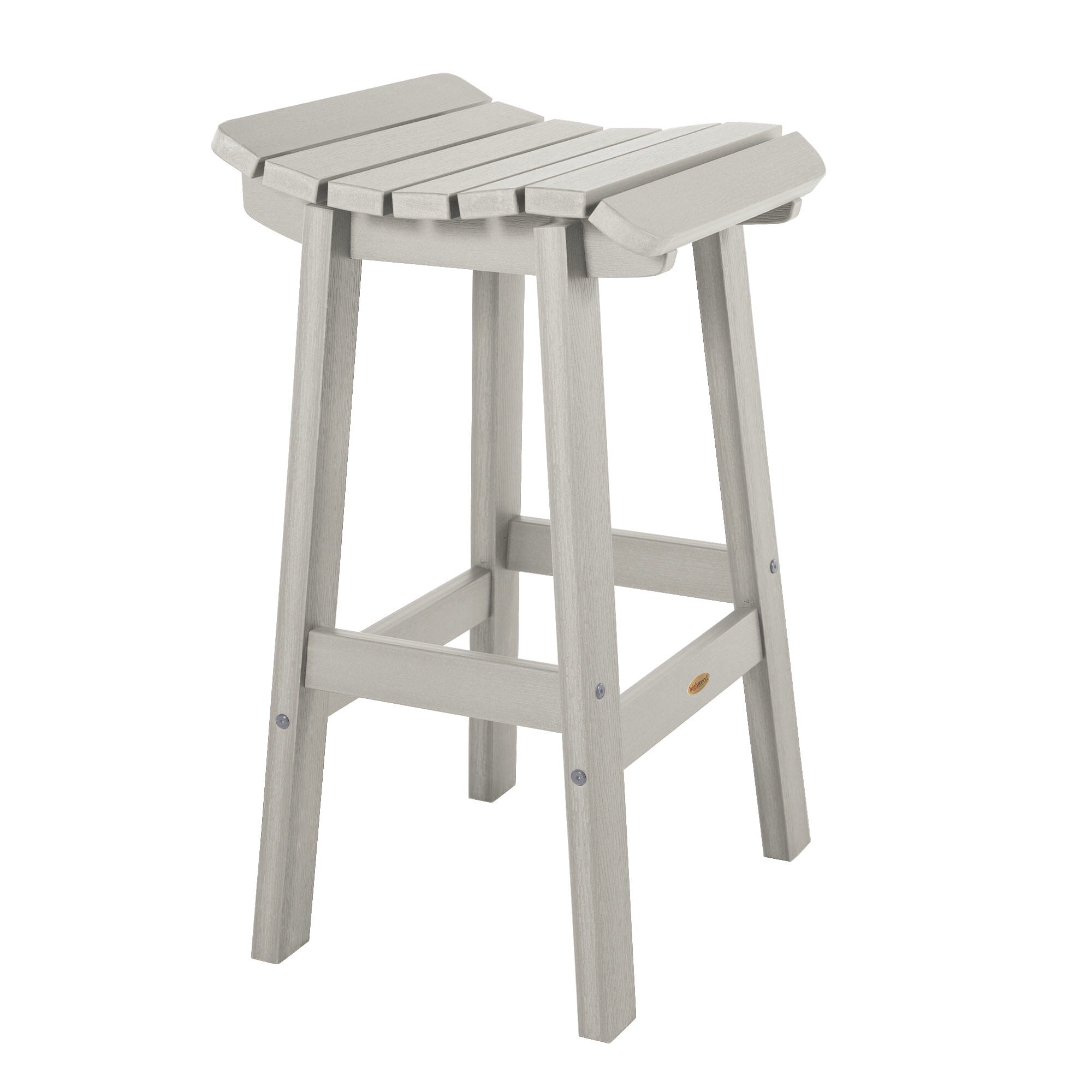 Summit Square Bar Height Stool - Adjustable Counter Stool with Back Support for Kitchen Island, Breakfast Bar & Home Decor