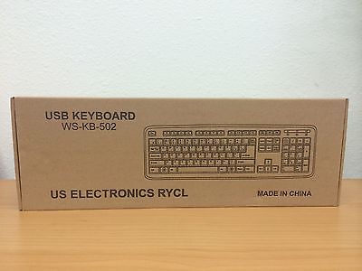 UER USB Wired Keyboard - Standard Size, Black | Ergonomic Computer Keyboard for Office, Gaming & Home Use