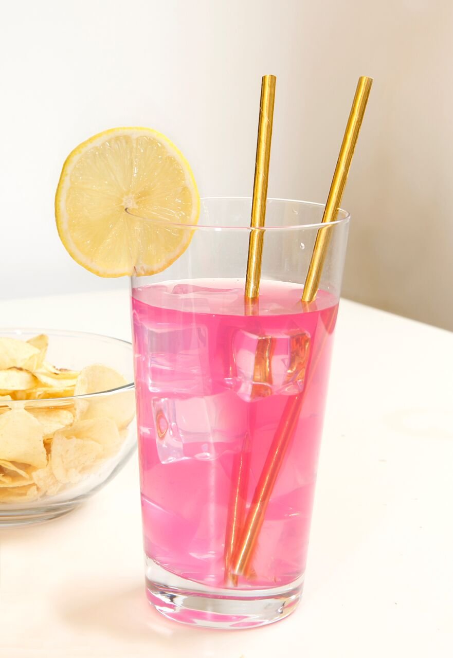 Eco-Friendly Gold Paper Straws (144-Pack) - Biodegradable & Reusable Drinking Straws for Parties, Weddings, and Home Use