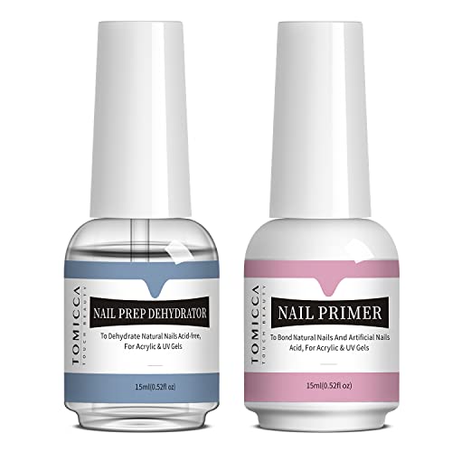 2PCS Nail Primer and Dehy