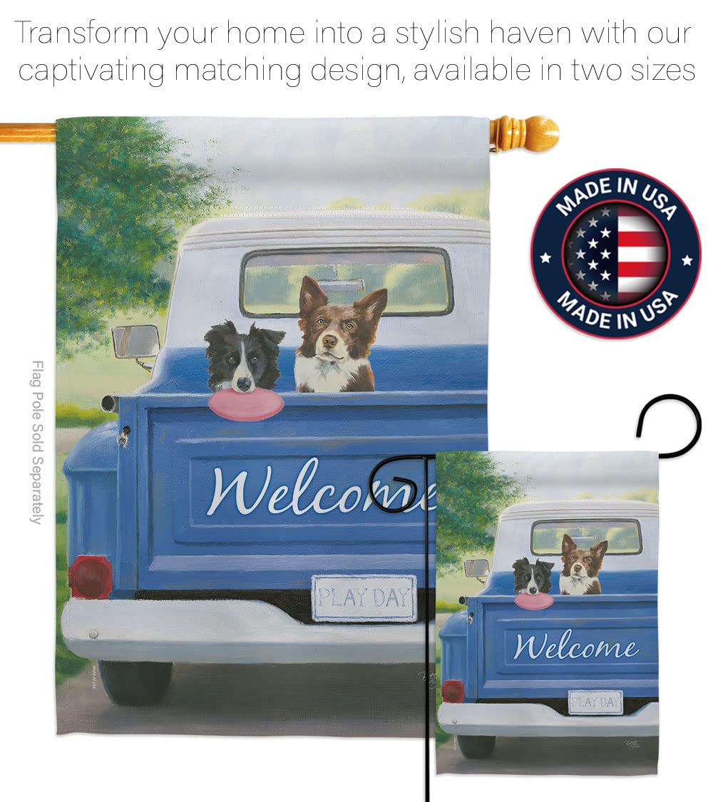 Play Day with Buddy Pet Garden Flag - 13x18.5