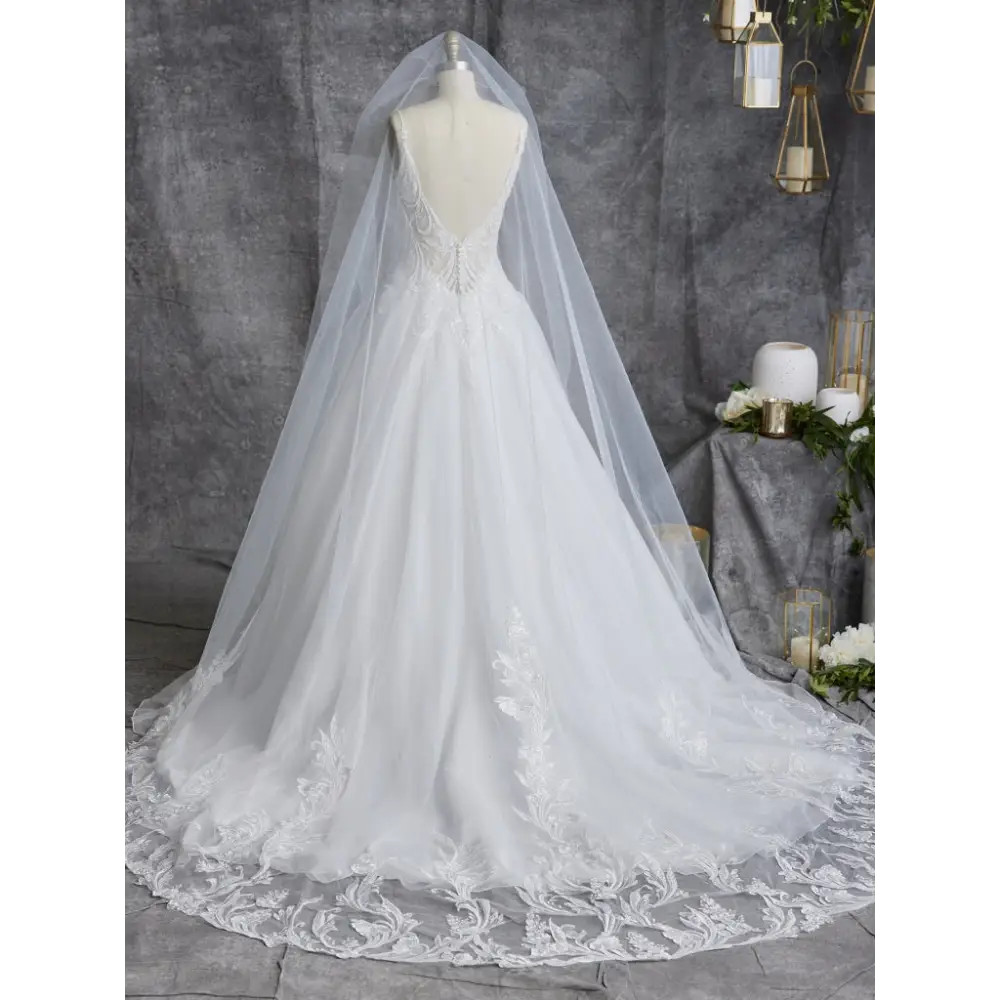 Fairbanks by Maggie Sottero | Elegant Lace Wedding Dress with Beaded Bodice | Perfect for Bridal Gowns, Formal Events & Evening Galas