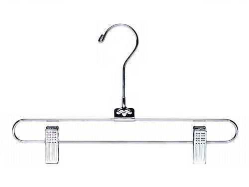 Premium Metal Pants & Skirt Hangers (No Loop) - Space-Saving Closet Organizer for Home & Retail Display